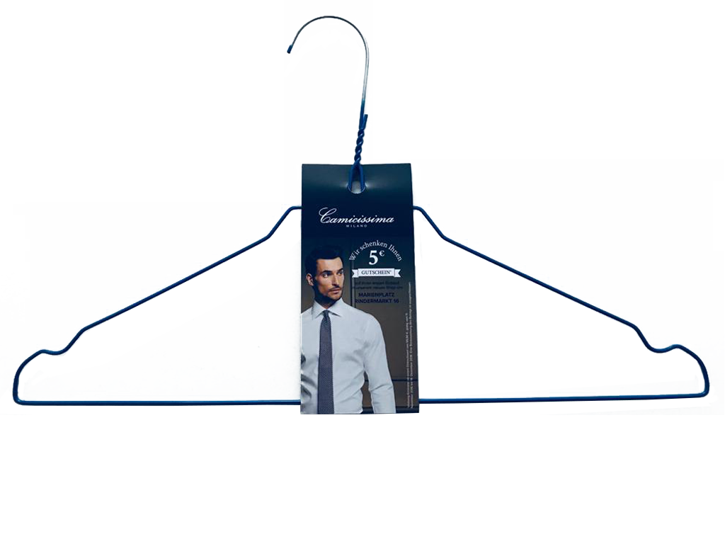 Kleiderbügelwerbung Flyer von Camicissima Kleiderbügelwerbung Flyer von Camicissima