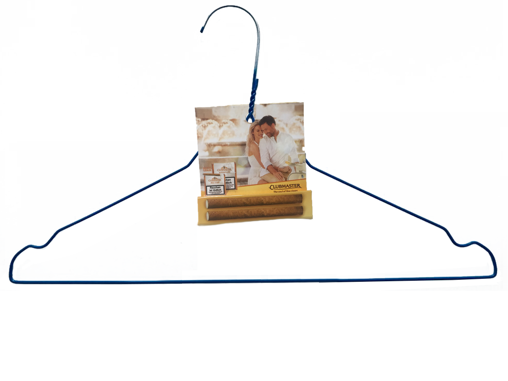 Kleiderbügelwerbung Flyer von Clubmaster Kleiderbügelwerbung Flyer von Clubmaster