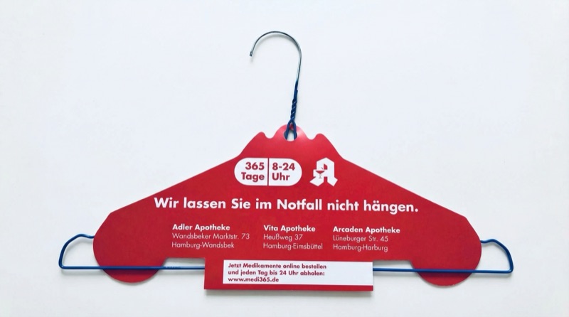 AdBügel Kampagne für Apotheke