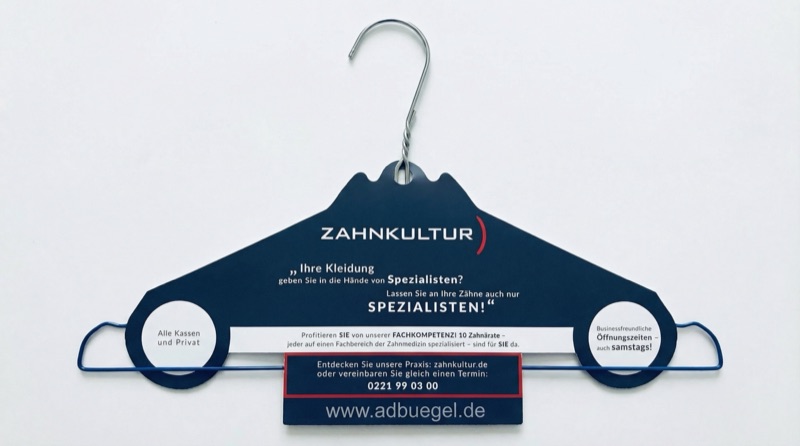 AdBügel Kampagne für Zahnkultur